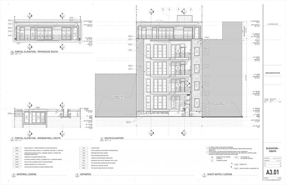 Building Footprint- Multifamily Building Front Elevation
