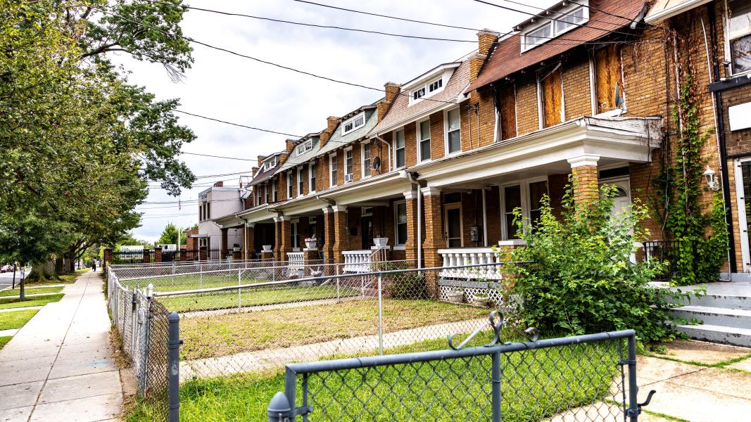 Permits posted on residential property